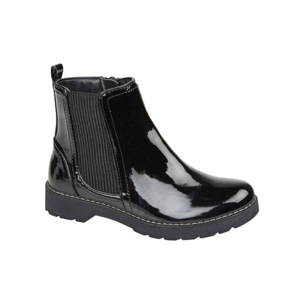 Cipriata Girls Mira Side Zip Ankle Boots / Black